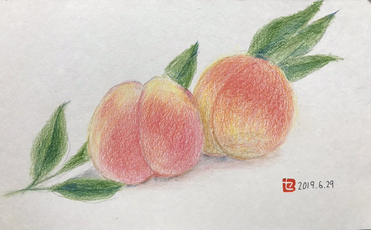 いつもあたたかい応援ありがとうございます。水彩色鉛筆画が2枚