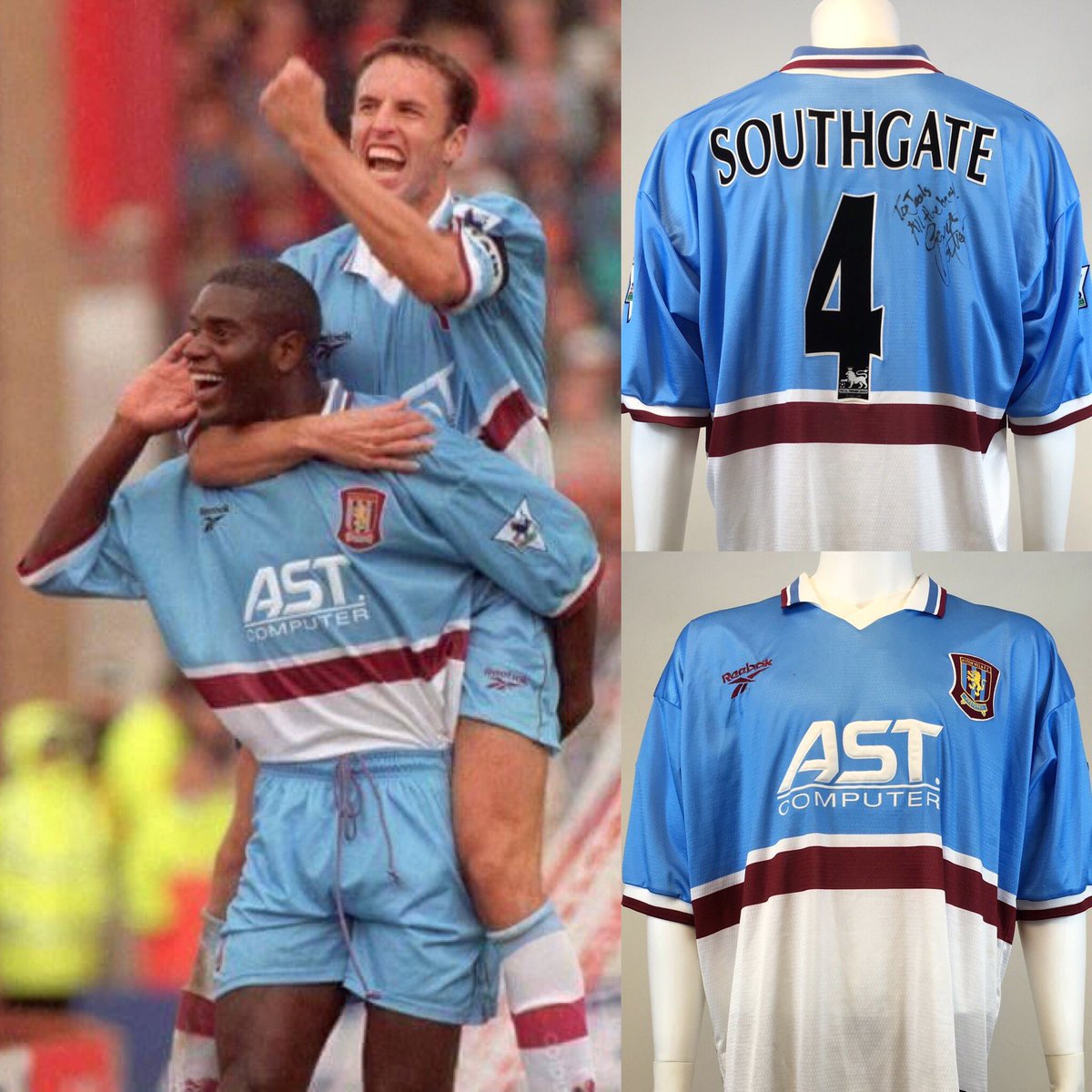 Aston Villa X Reebok 1997/98 Aston Villa away shirt #avfc