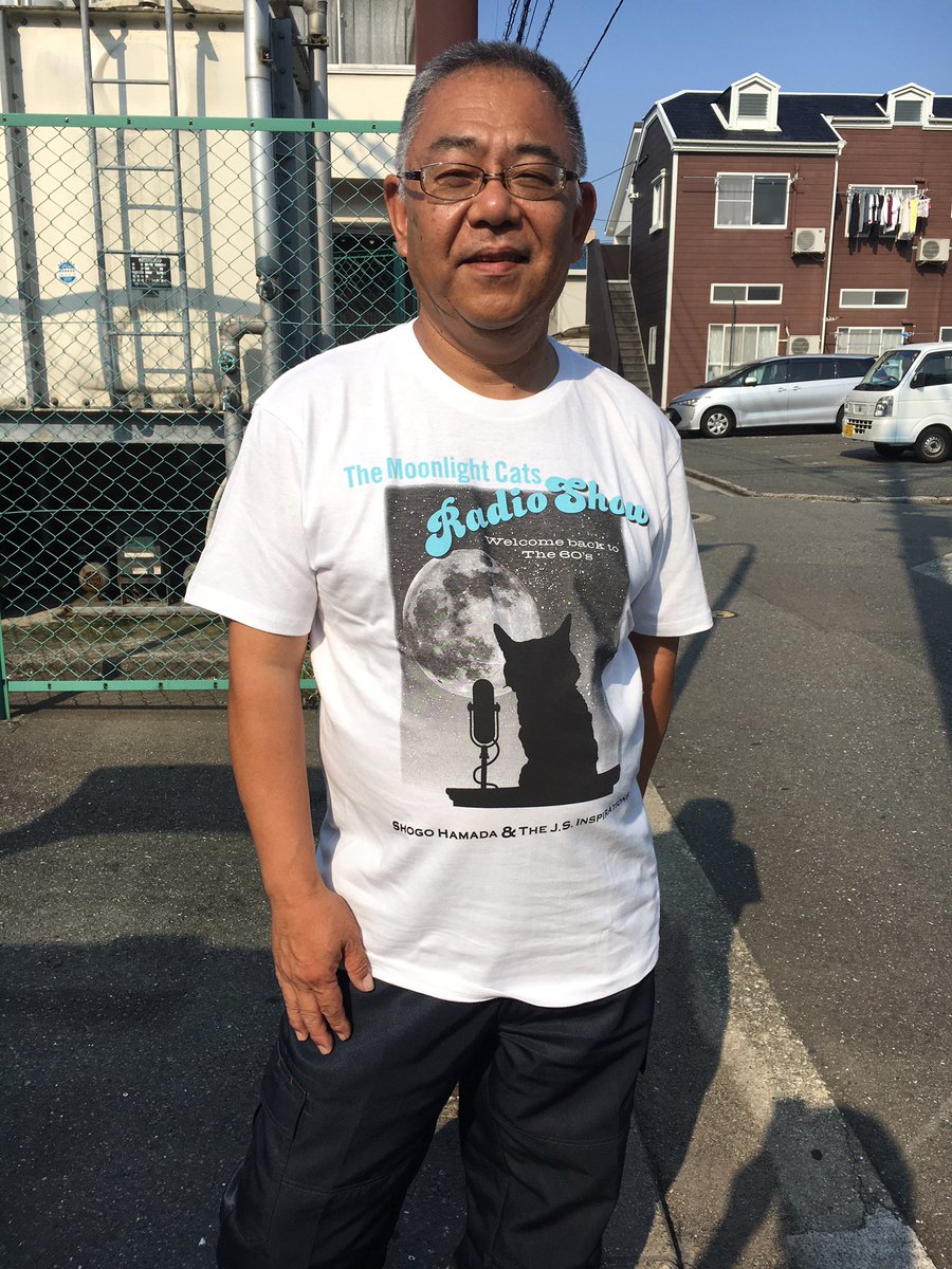 浜田省吾FFF、Tシャツです。白はXLを買いました。身長164で体重78キロ