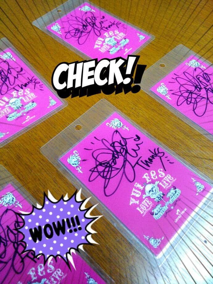 Yuifes☆LOVE×Live2018』2Days参加な方のお手元に直筆サイン入りVIP