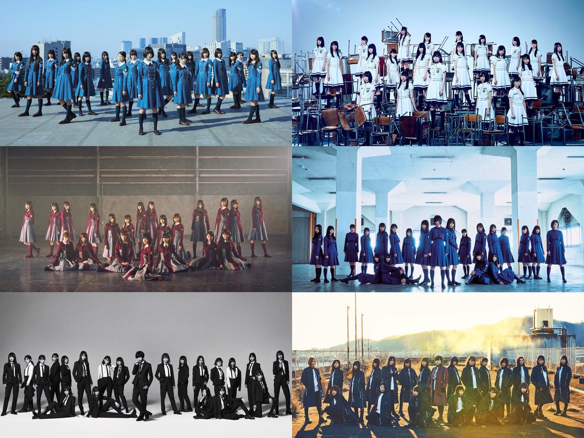 ⊿#欅坂46 歴代シングル アーティスト写真 アー写 1st「#サイレント