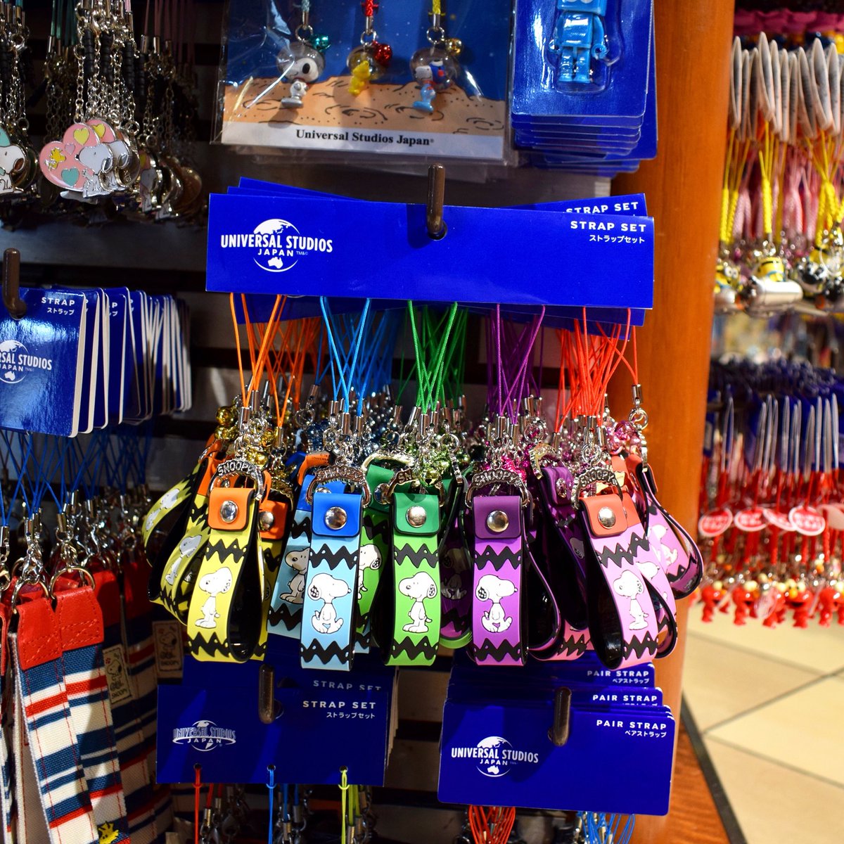 藤*ン様 スヌーピー USJ ストラップセット ユニバーサル・スタジオ