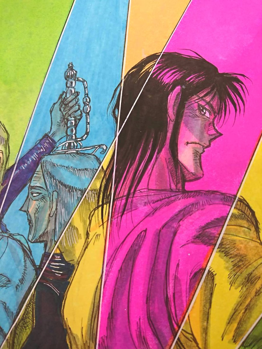 からくりサーカス単行本14巻のカバーイラストです！ 原画を近くで見る