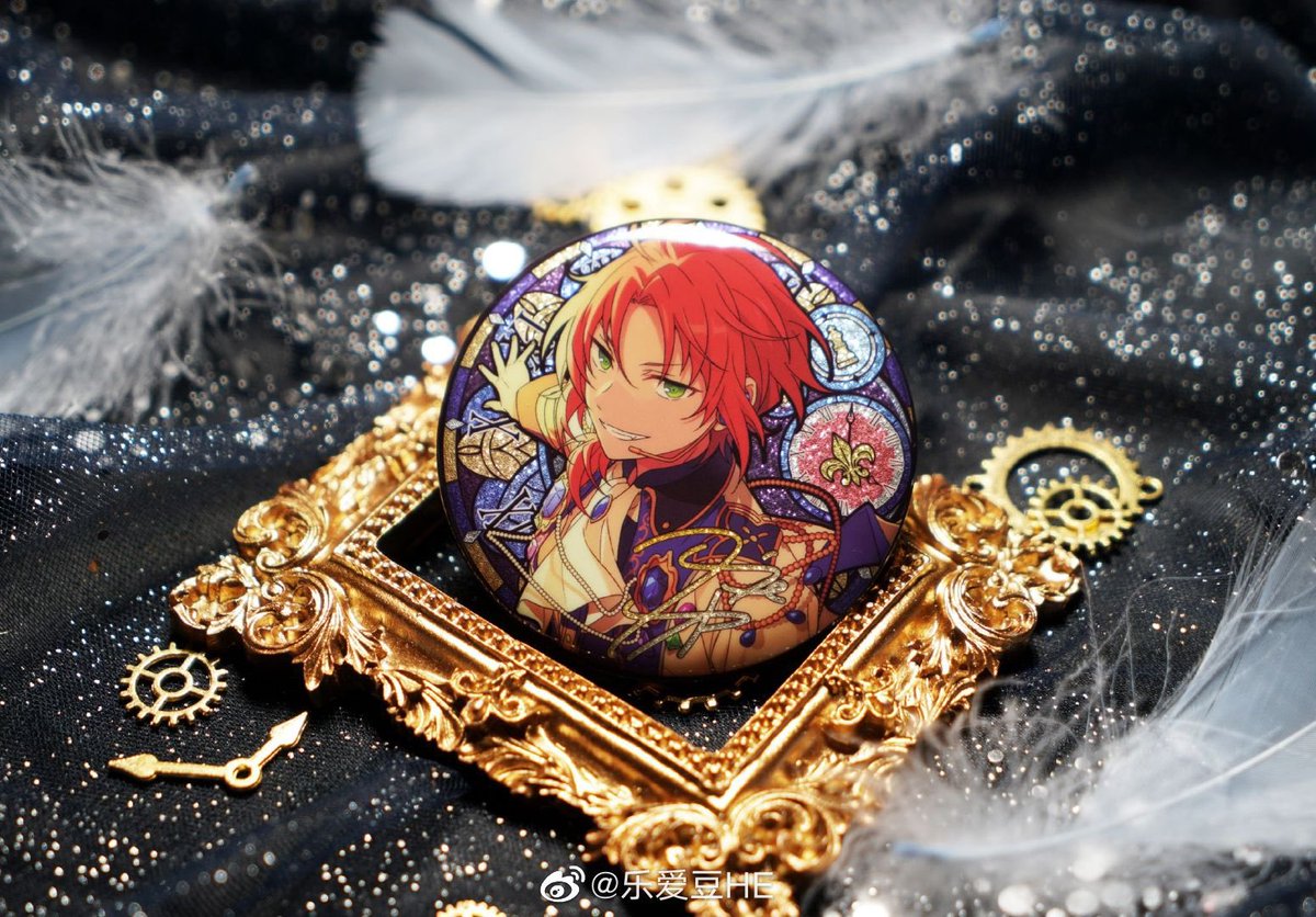 あんスタ 中国オリジナルデザイン 時光缶バッジ 実物図 キラキラな材質