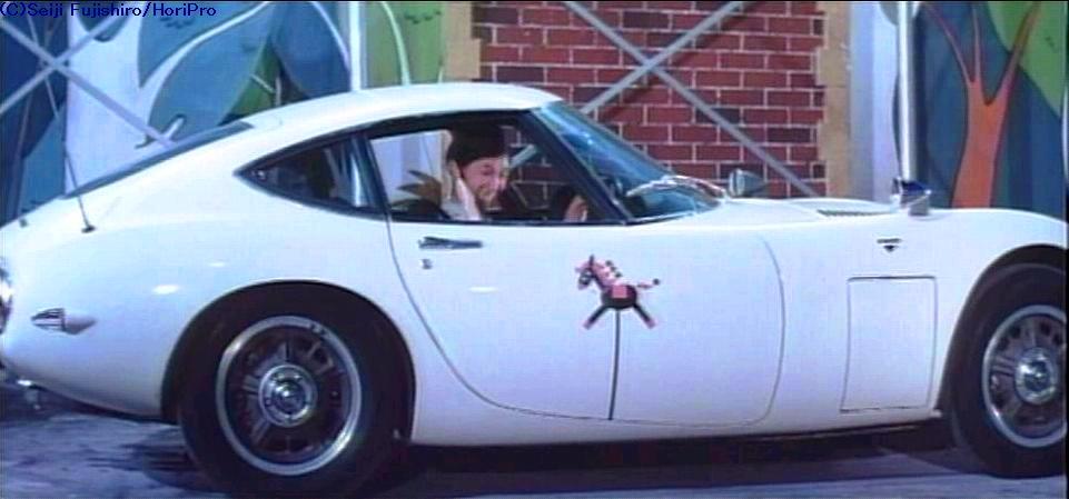 藤城清治先生直筆・スポーツカーに乗るケロヨン 藤城清治先生直筆