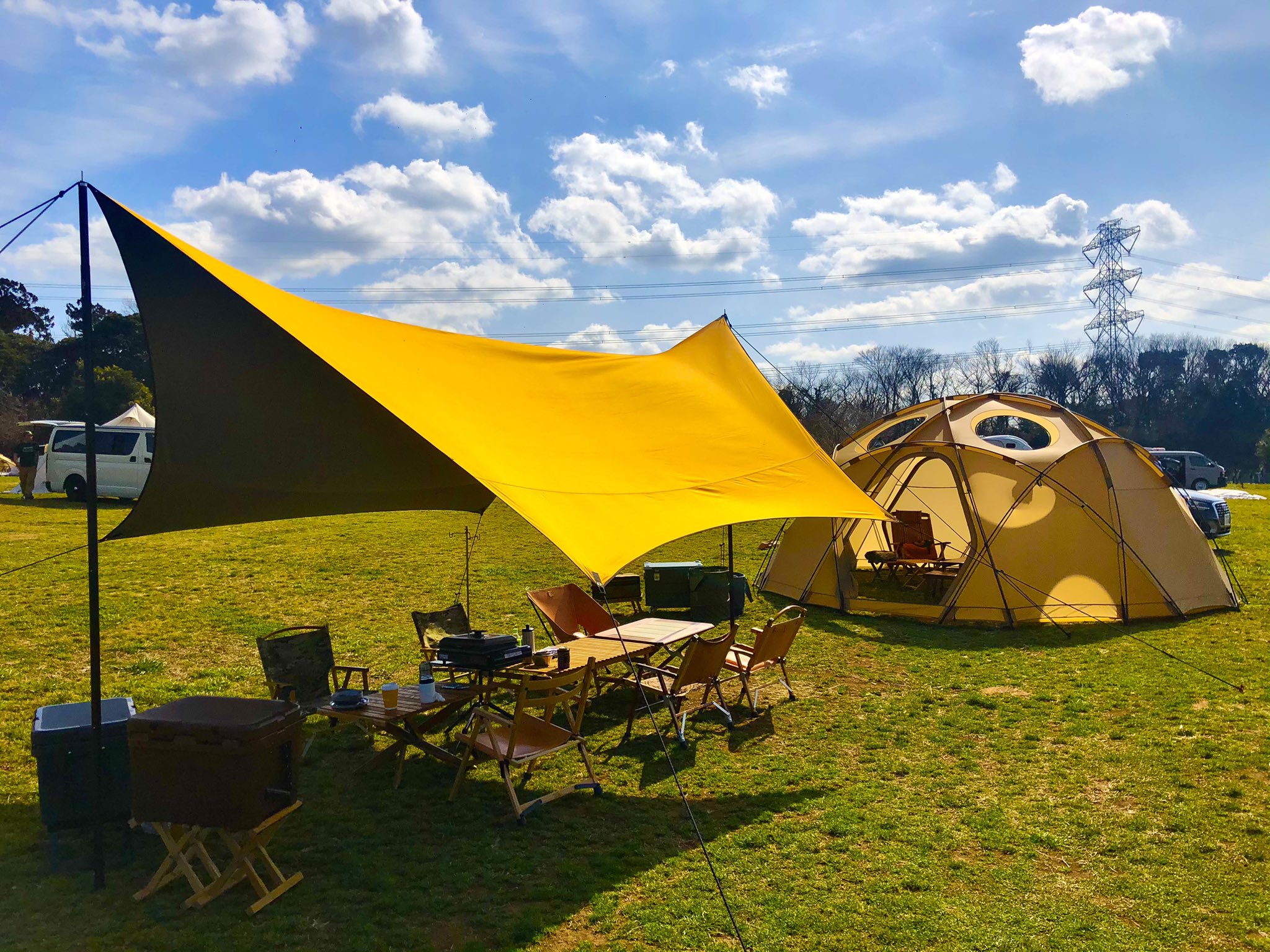 ポールとセットで☆URBAN FOREST ヘキサタープ きいろ 幕男 きいろ