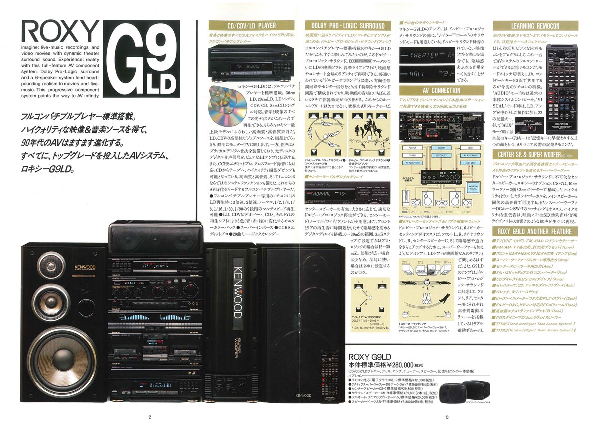 昨日投稿した #バブルコンポ 。KENWOODの #バブルコンポ の代名詞は