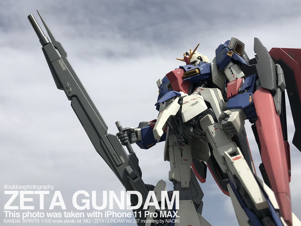 屋上シリーズ73 MG 1/100 Zガンダム Ver.2,0 × iPhone11ProMAX #外撮り