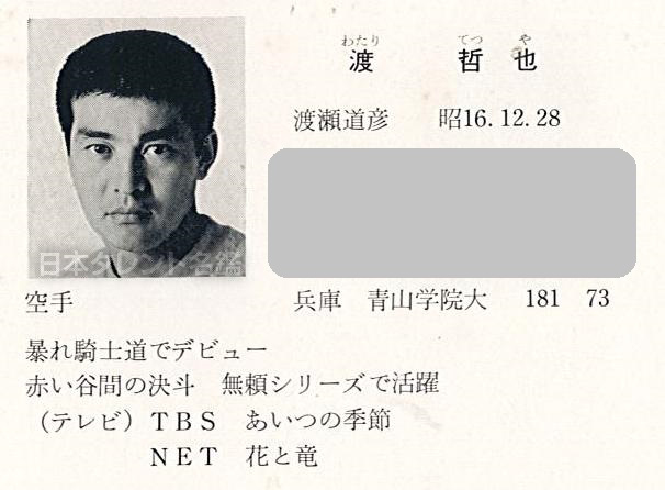 日本タレント名鑑HISTORY】 俳優の渡哲也さんが 2020年8月10日に死去