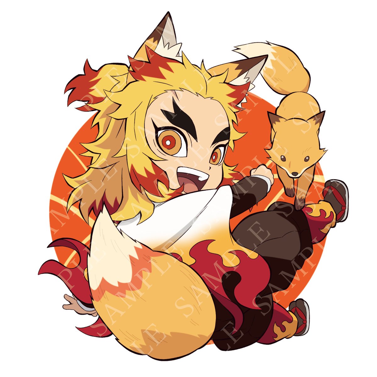 全集中展 d*7様 煉獄杏寿郎 ご当地　アクリルチャーム 北海道　宮城 鬼滅の刃