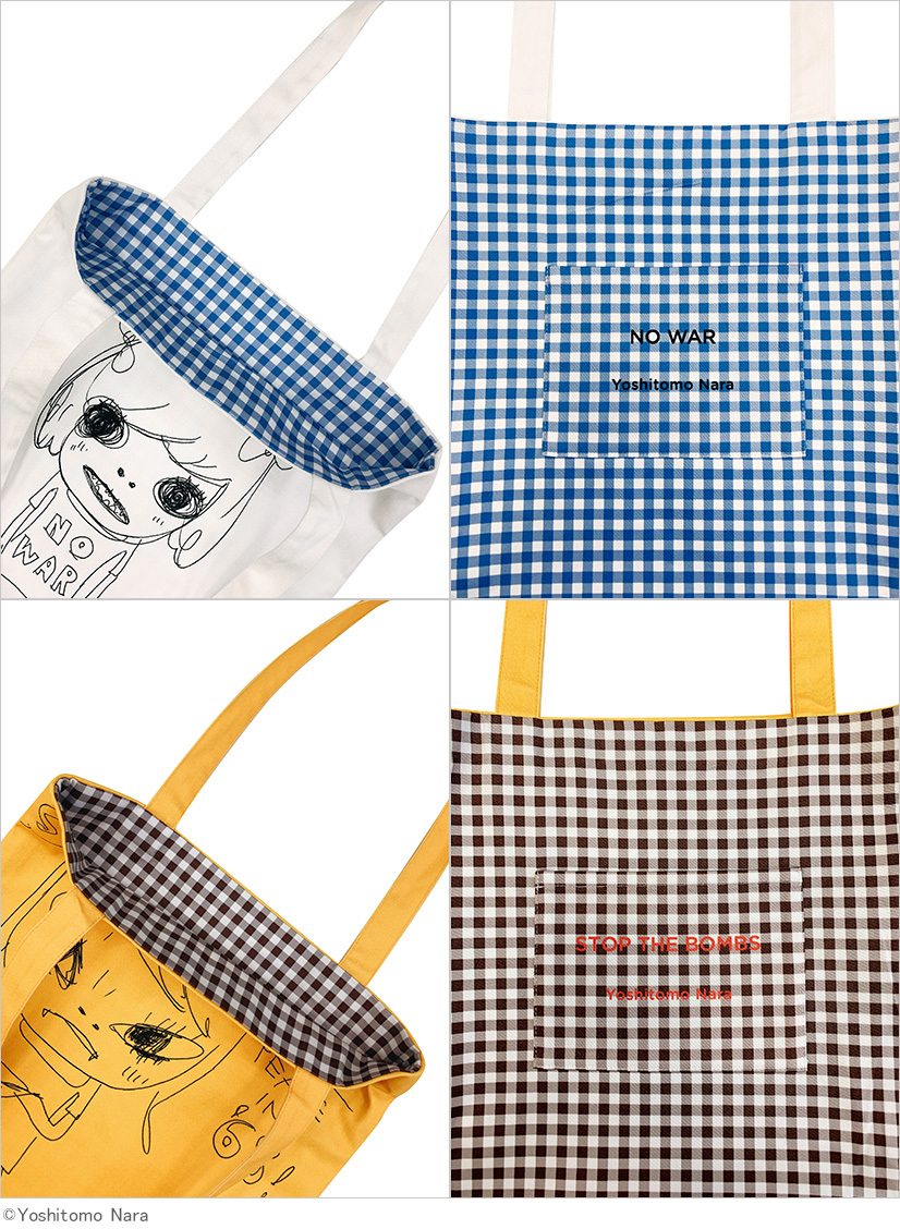 奈良美智のトートバッグ2種がミュージアムショップに入荷しました