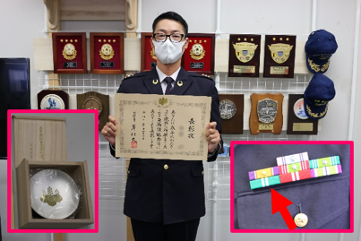 11月1日は #自衛隊記念日 で、10年と25年勤務した人の表彰が行われ