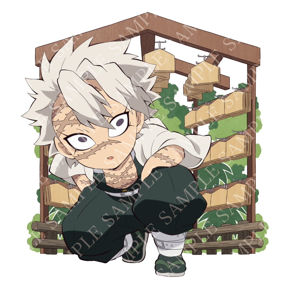 全集中展 複製ミニ色紙 鬼滅の刃 ufotable 不死川実弥