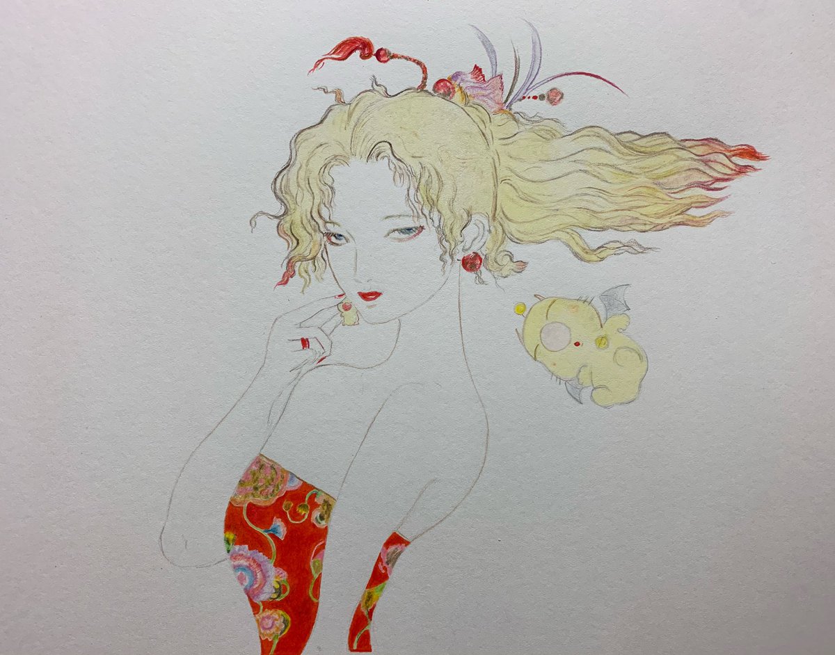 ff6 ティナ 描いてみた #ファイナルファンタジー6 #ティナ #天野喜孝