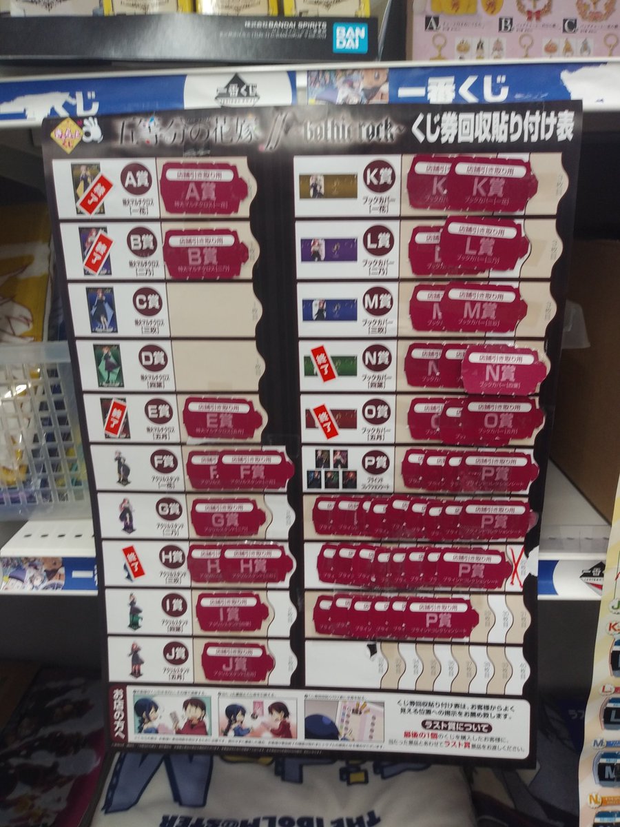 ✨五等分の花嫁一番くじ情報✨ 上位賞は残りC賞とD賞が残っています