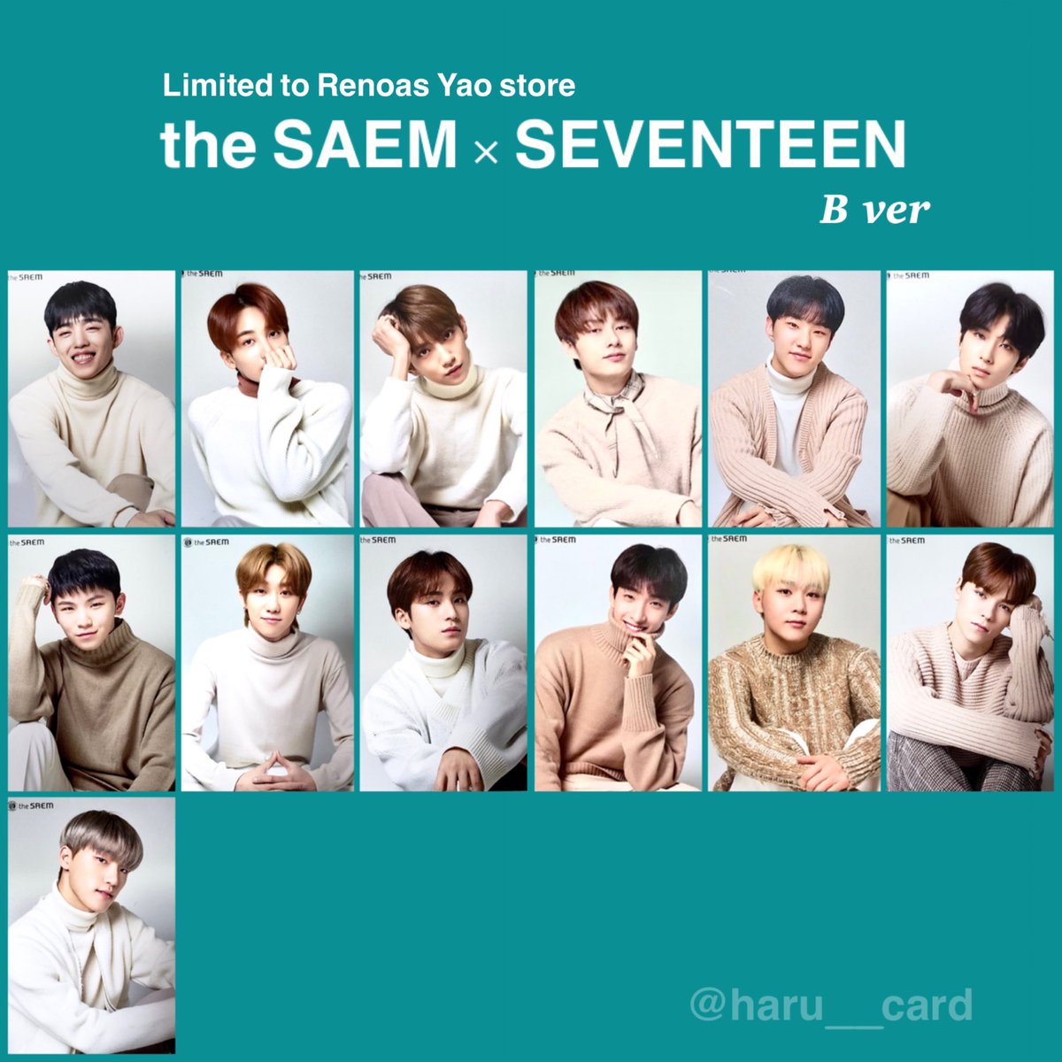 SEVENTEEN セブチ the SAEM ザセム トレカ 세븐틴 트레카 포카 더샘
