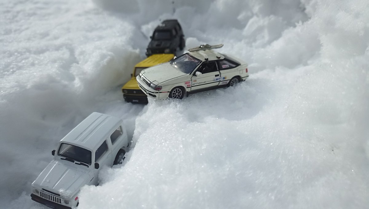 雪が積もったので早速雪遊びをしてきましたよ。2021年一発目のツイート