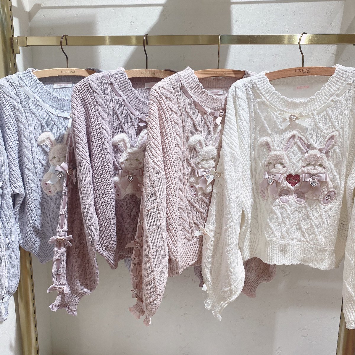 ͙*🍓LIZ LISA ラフォーレ原宿店🍓‧͙* もこもこの双子のうさぎちゃんが