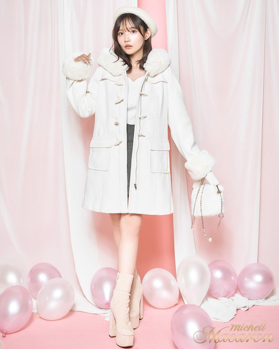 マカロンのあざとかわいい甘々ダッフルコートはこれ🤍❄️ファーや