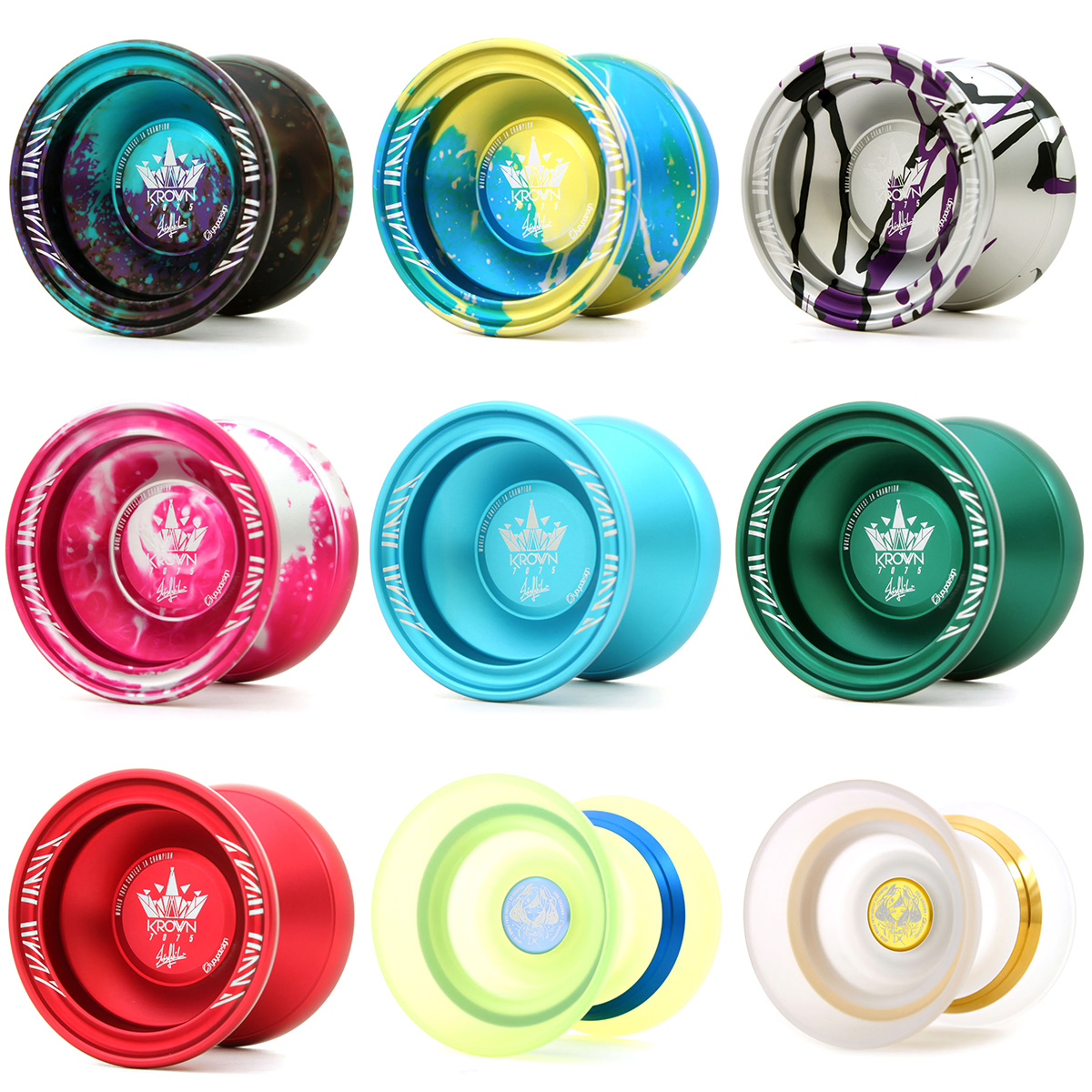 クラウン7075 C3ヨーヨーデザイン ピンク・シルバー