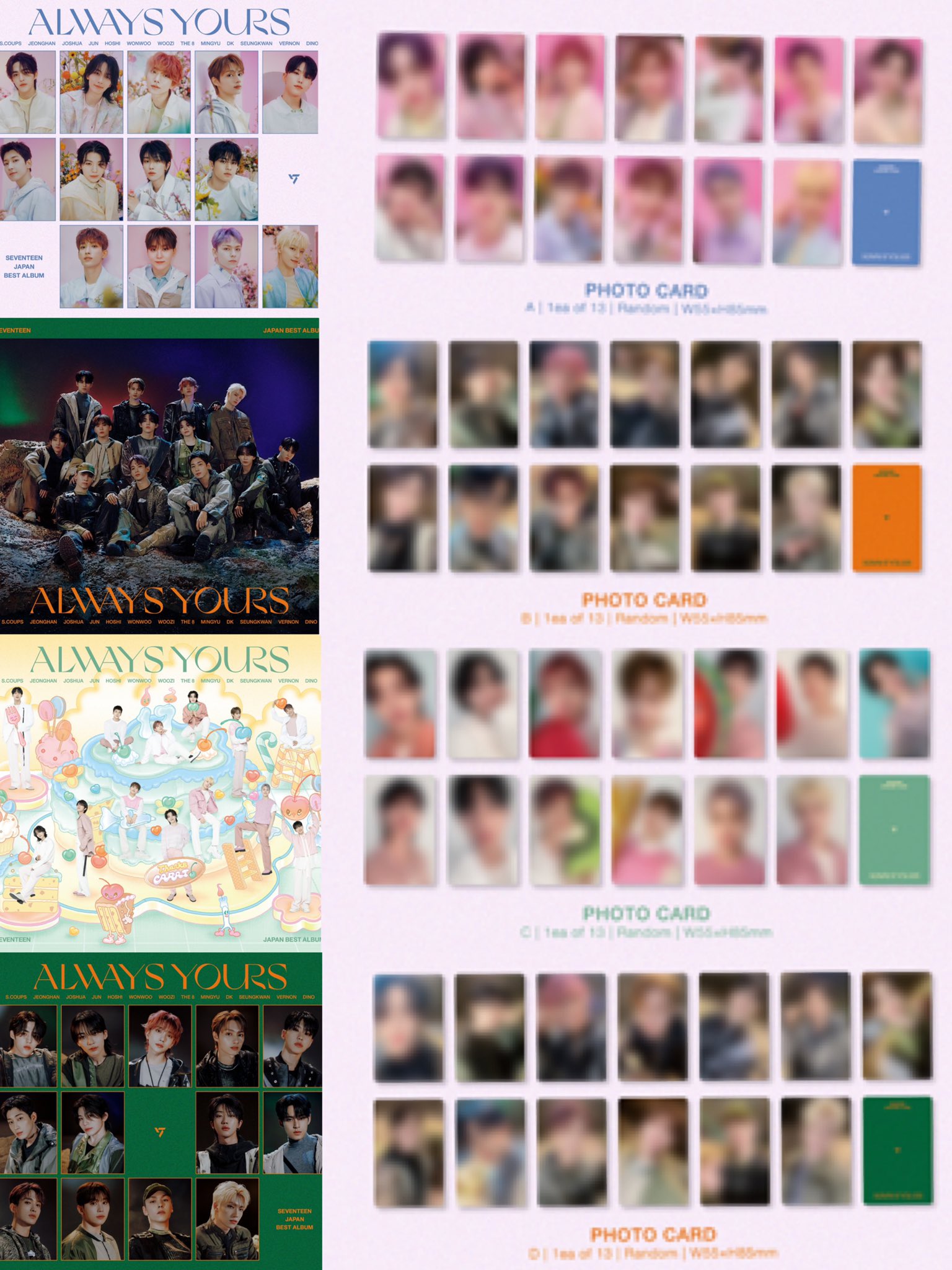 SEVENTEEN ALWAYSYOURS 大阪 会場限定 コンプ seventeen japan best