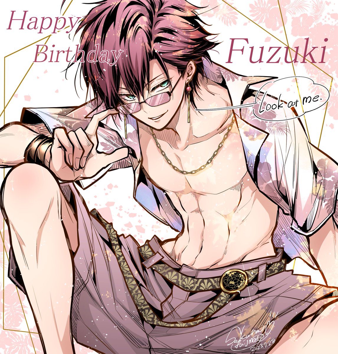 本日7/28は花山文月の誕生日🎂 文月お誕生日おめでとう🎉昨日の重版は