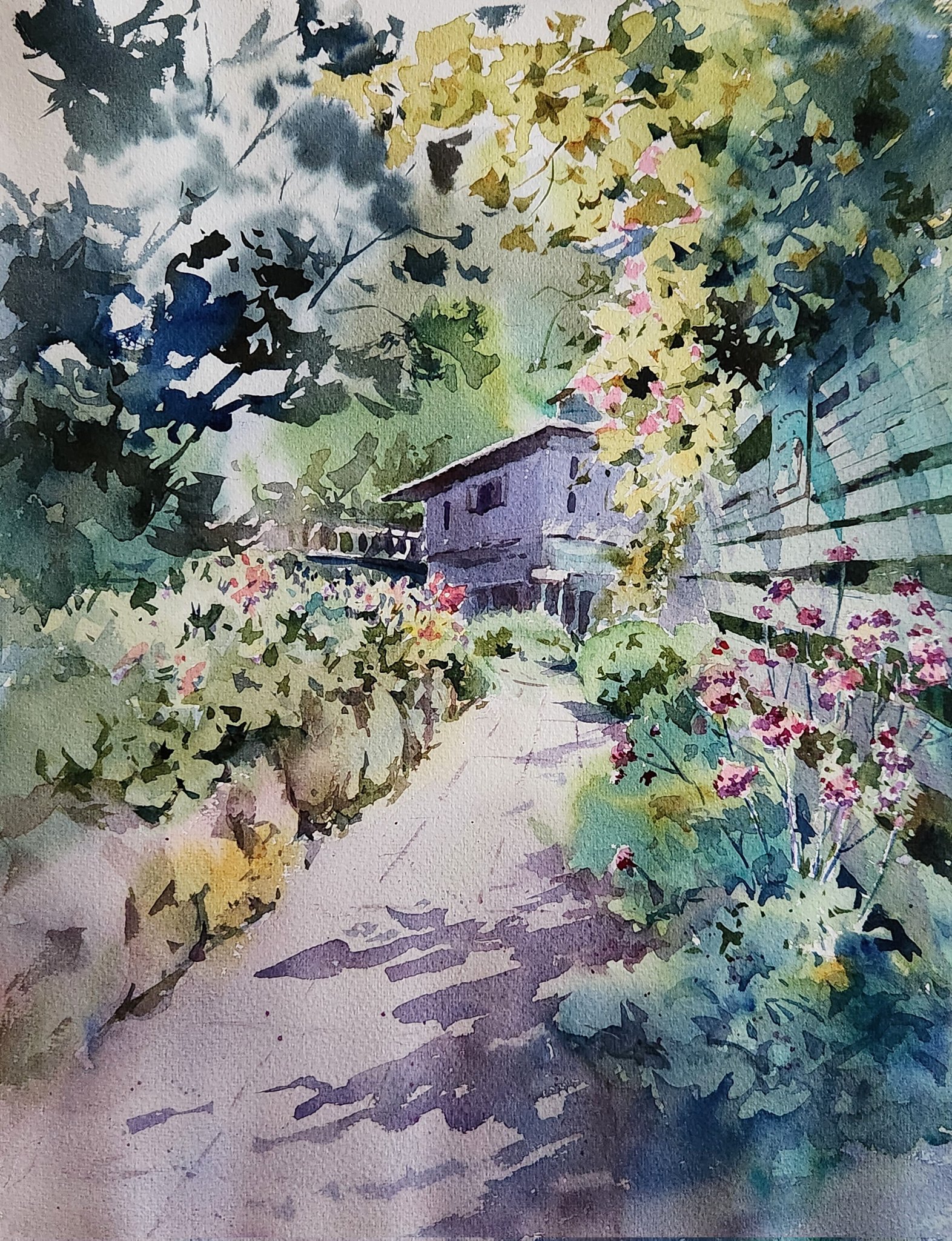 水彩画(風景)№61 水彩画(風景)№61 水彩画 日本の風景 Japanese