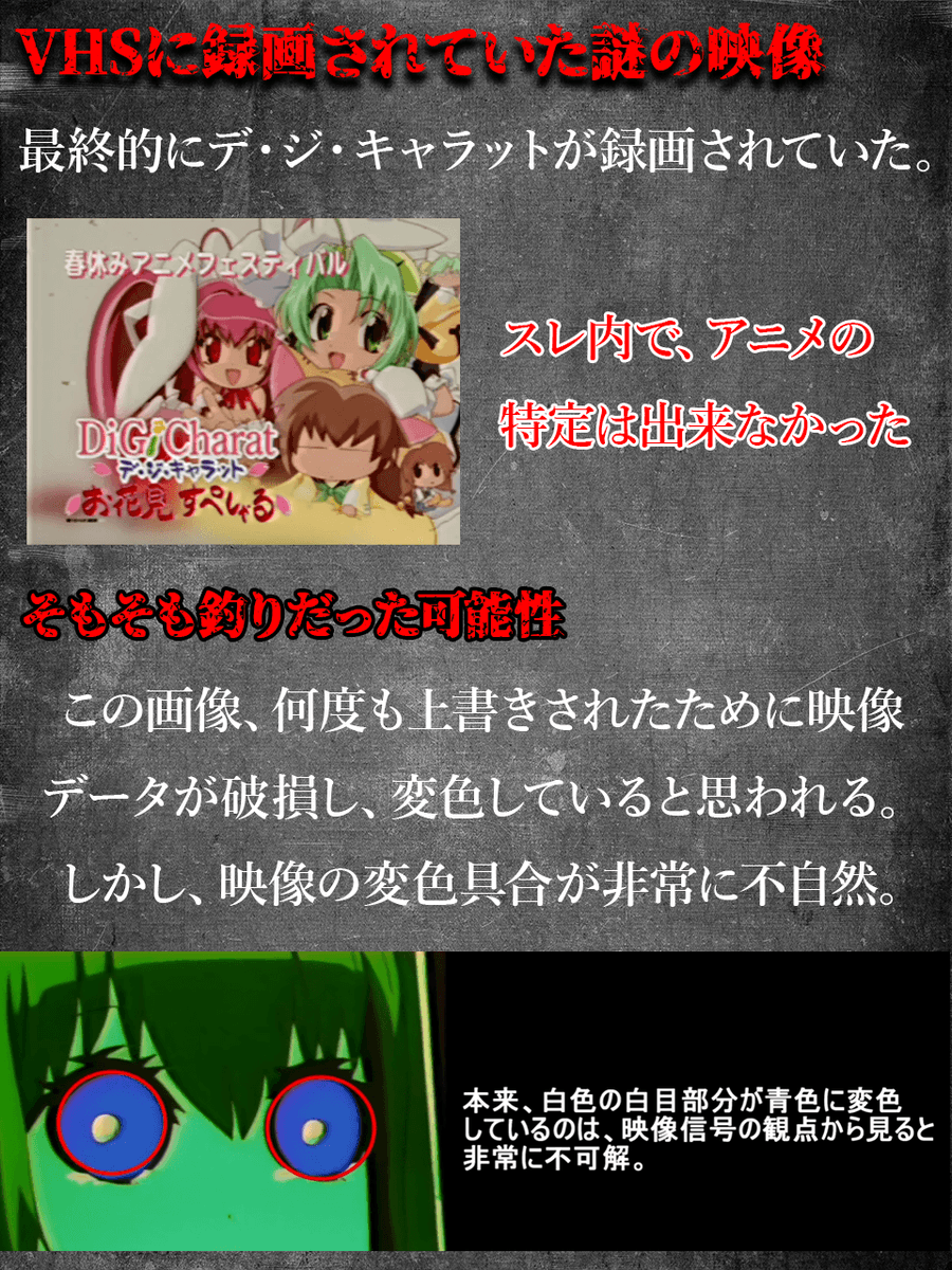 □VHSに録画されていた謎の映像 中古で買った録画テープに入っていた