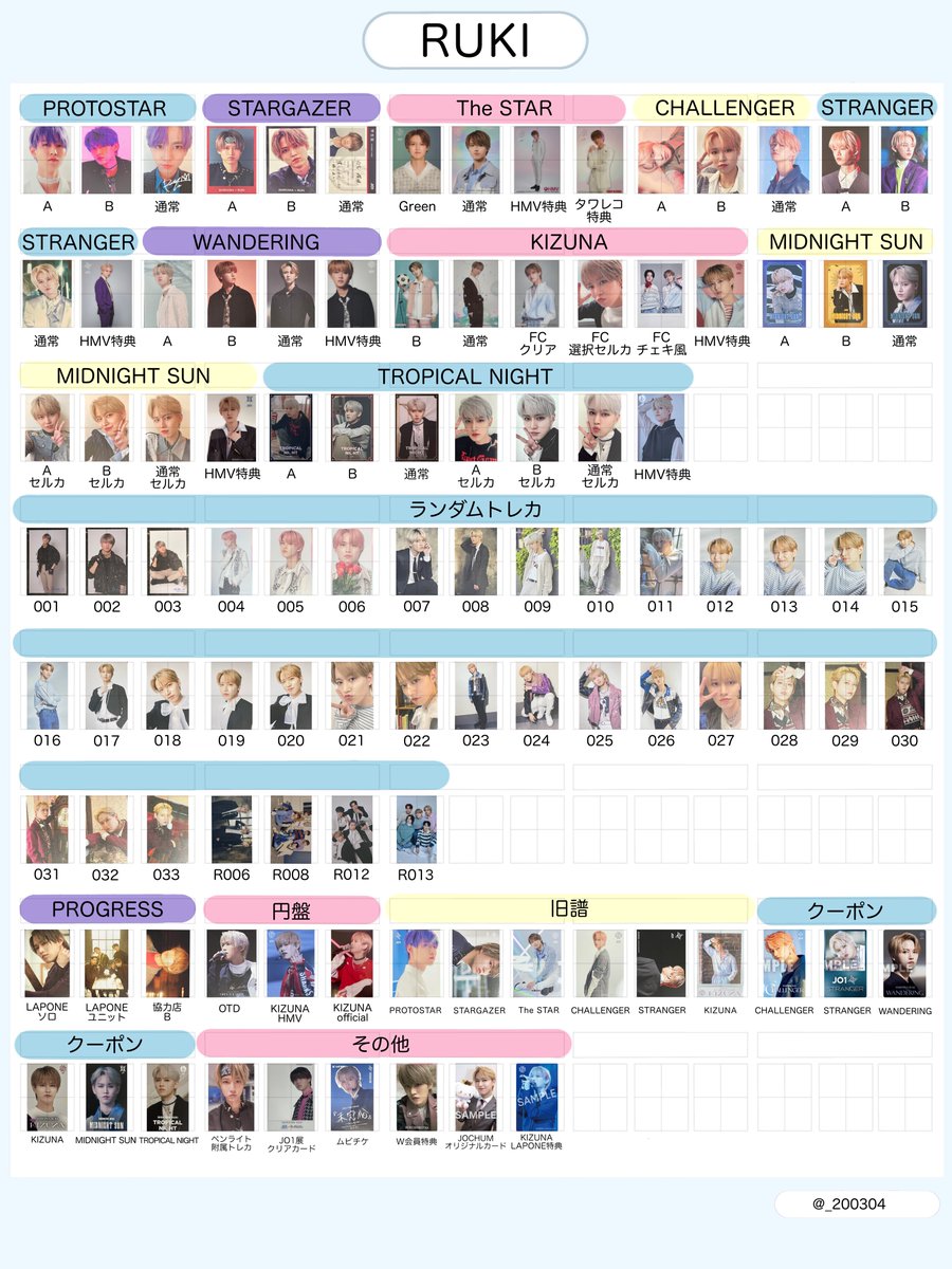 JO1 トレカ 白岩瑠姫