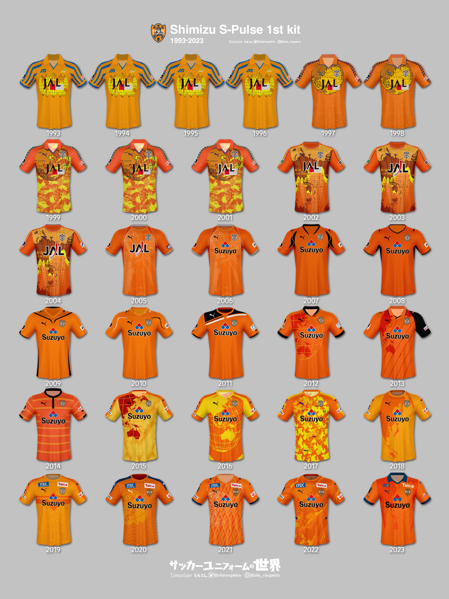 レア】清水エスパルス 1993年 セカンドユニフォーム MIZUNO 8番 レア