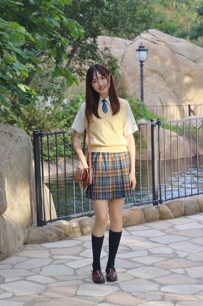 品川女子学院の旧制服を着てディズニーに行ってきました！
