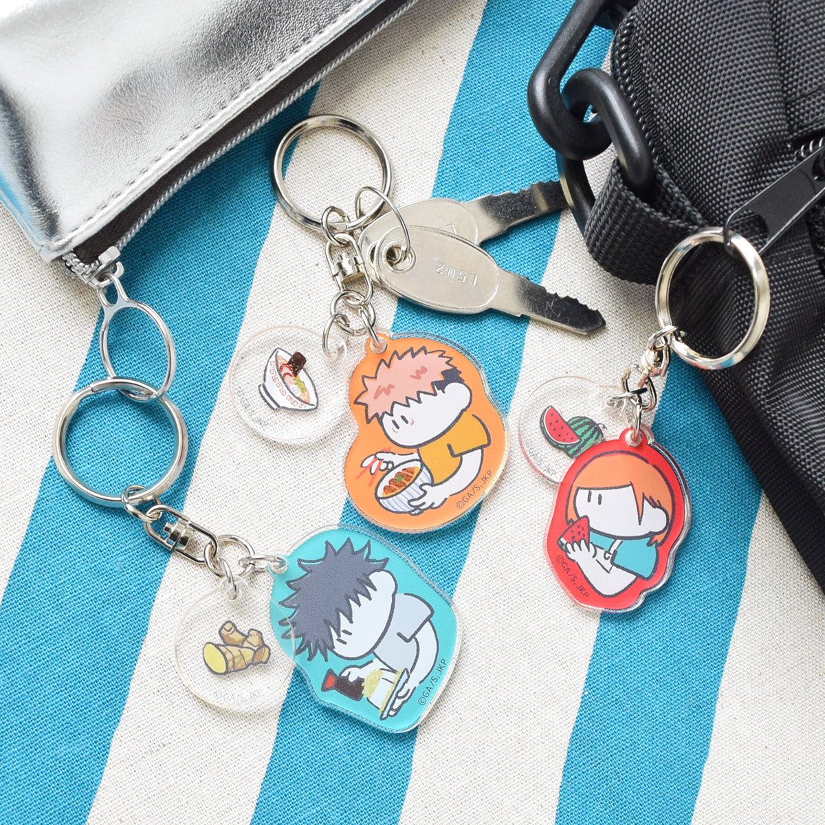 新商品紹介】 ○TD2連アクリルキーホルダー -いただきます-（全8種