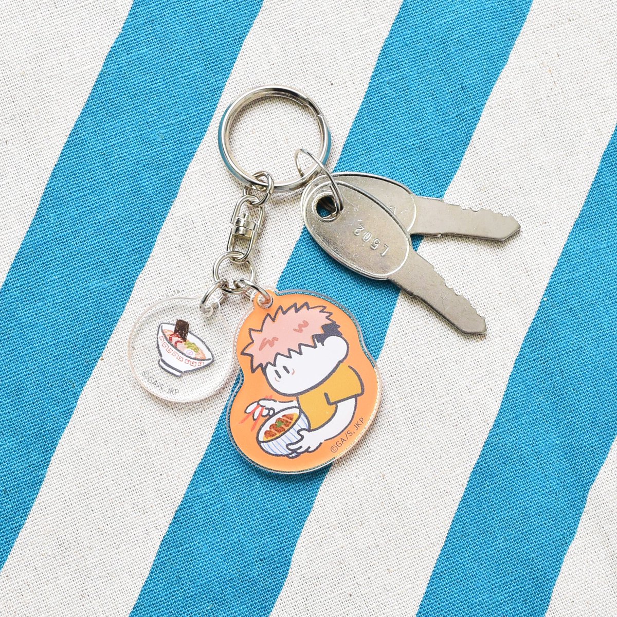 新商品紹介】 ○TD2連アクリルキーホルダー -いただきます-（全8種