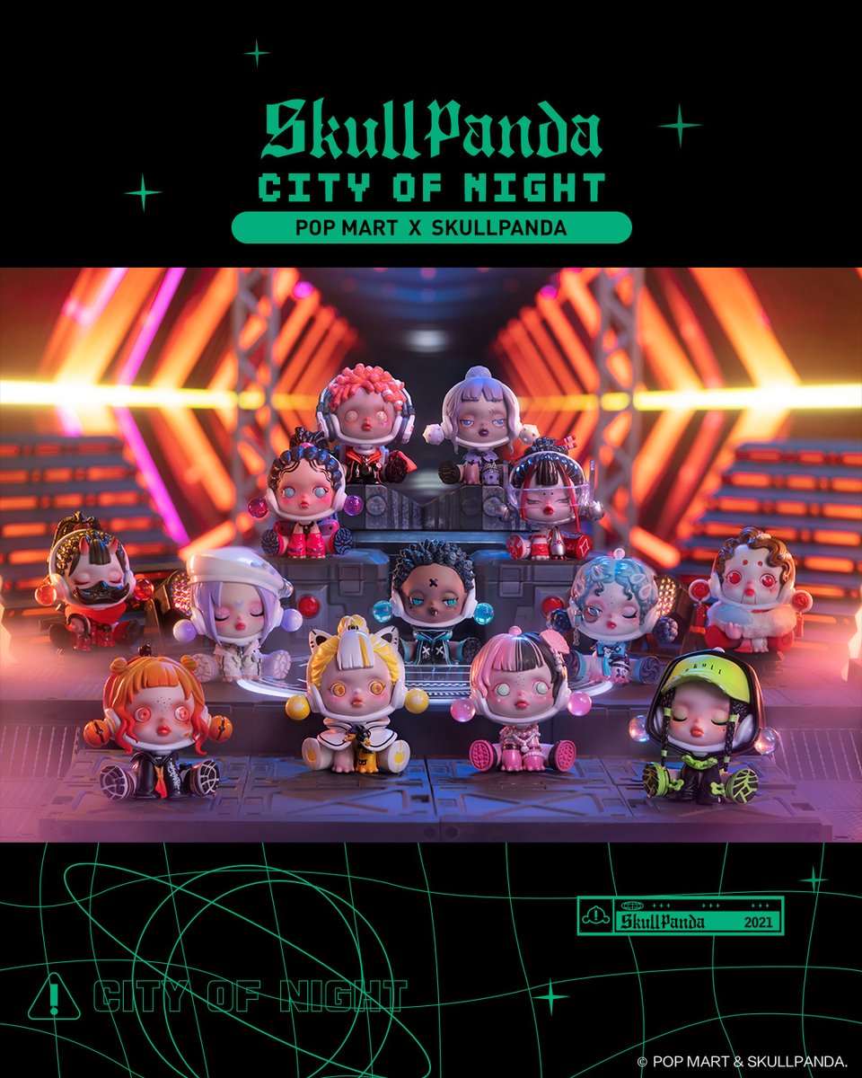 🆕✨🆕SKULLPANDA City of Night シリーズ🆕✨🆕 ネオンに輝く夜の街