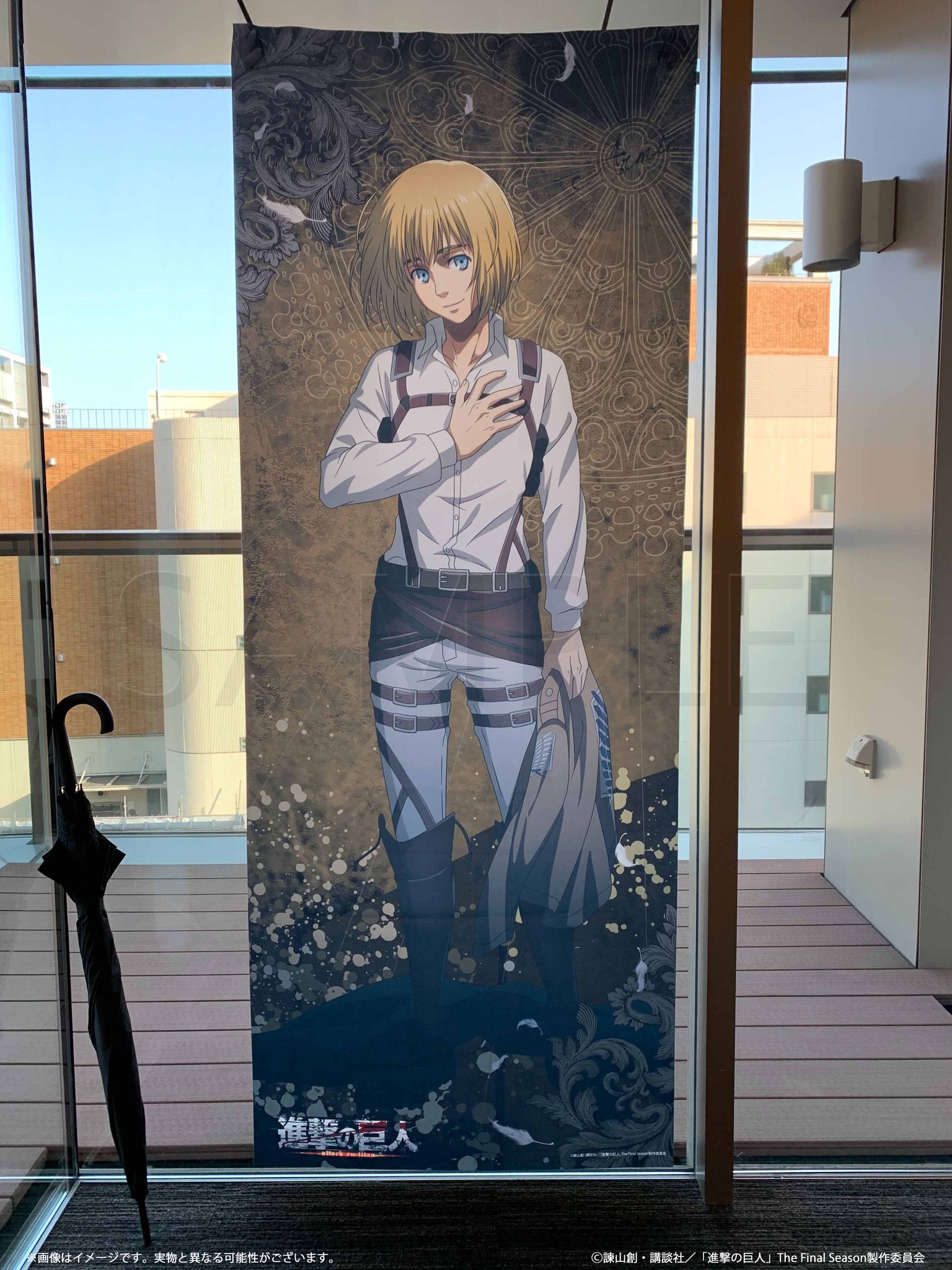 進撃の巨人 くじ Break of Dawn 等身大布ポスター リヴァイ 進撃の巨人