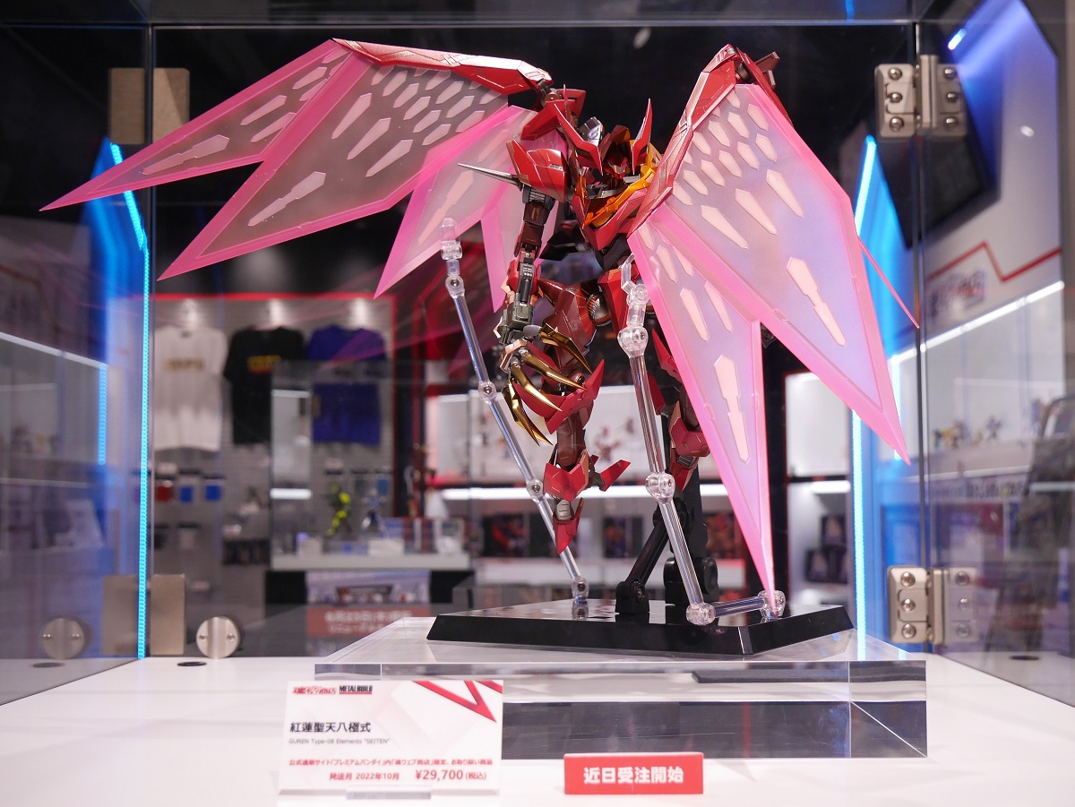 最速展示！／ 「METAL BUILD DRAGON SCALE #紅蓮聖天八極式」を展示
