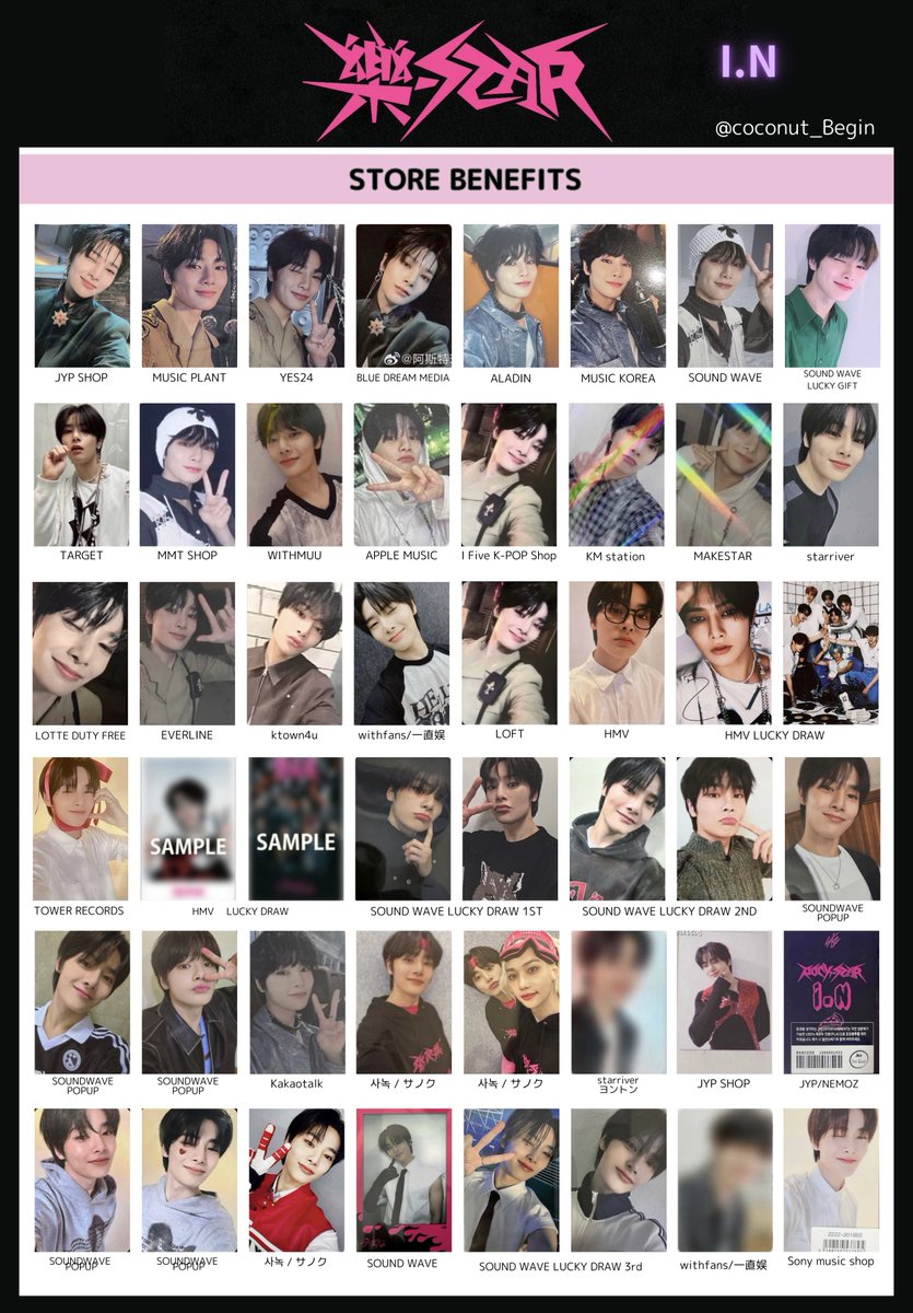 Stray Kids 樂-STAR ROCK-STAR Seungmin スンミン I.N アイエン 保存