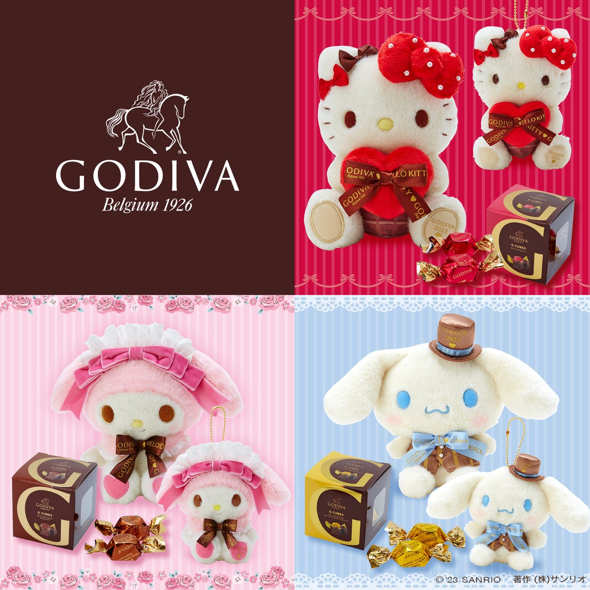 GODIVA&サンリオキャラクターズ】毎年人気のゴディバとのセットに