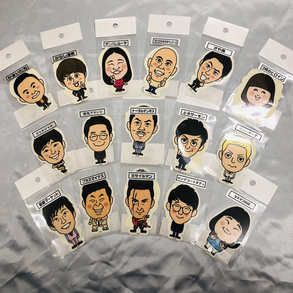 🌟再入荷情報🌟 ⁡ 欠品していた芸人ステッカーが再入荷しております