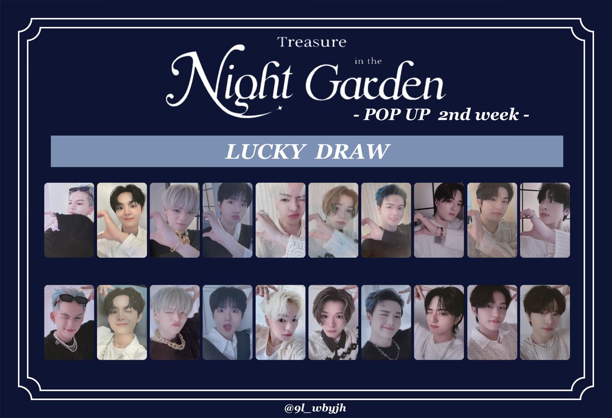 TREASURE Night Garden POPUP 2nd week トレジャー ナイトガーデン