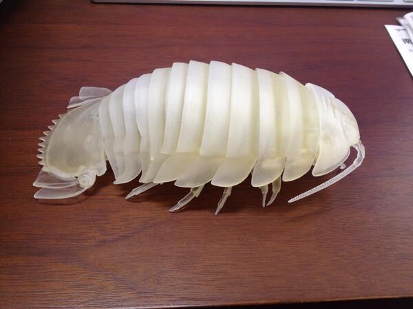 速報！可動式ダイオウグソクムシが形になりつつあります！なんと背中の