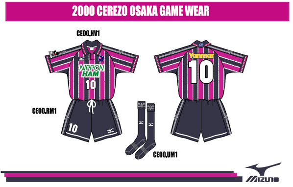 ユニフォームギャラリー】【2000年】チーム内得点王：西澤明訓選手