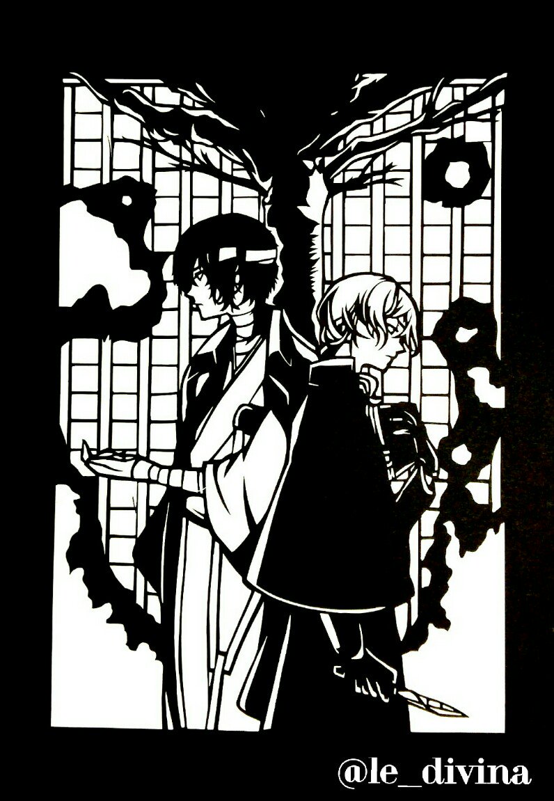 切り絵】文スト第32弾。 文豪ストレイドッグス×中原中也記念館コラボ