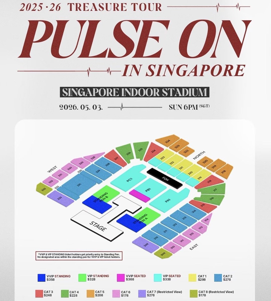 2025-26 TREASURE TOUR [PULSE ON] IN SINGAPORE シンガポール