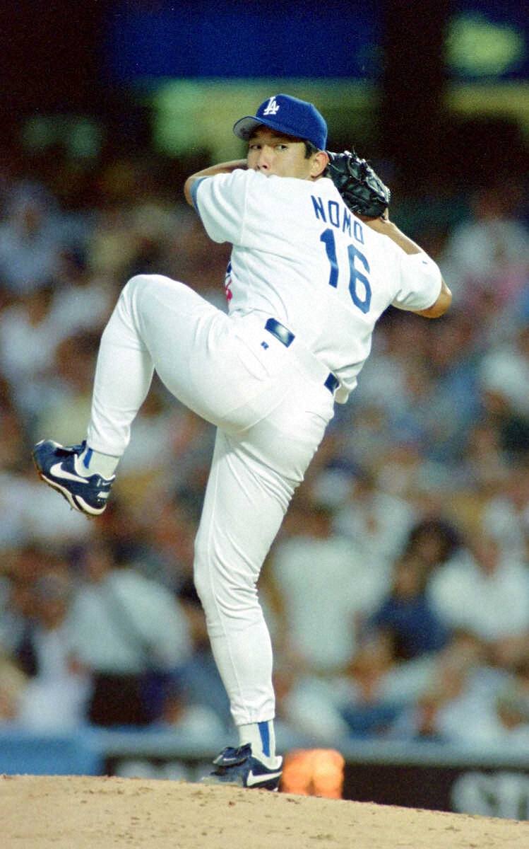 球団発表】野茂英雄氏、WS第3戦の始球式を務める ドジャースvsブルー