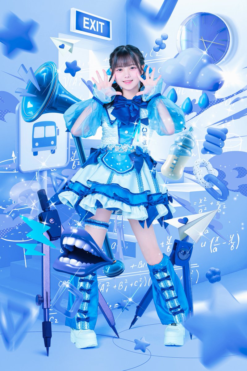 新衣装公開 】 ♡ 明音いろは ✐ 担当カラー べいびーブルー