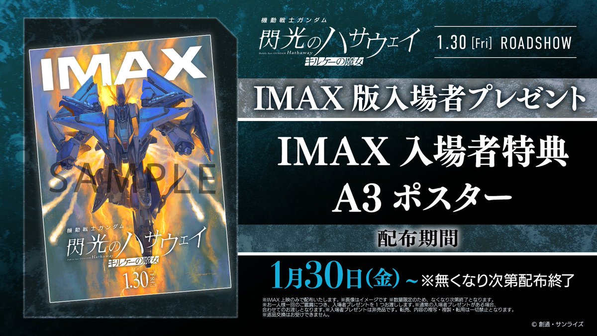◤IMAX®版入場者プレゼント配布決定！◢ IMAX上映では
