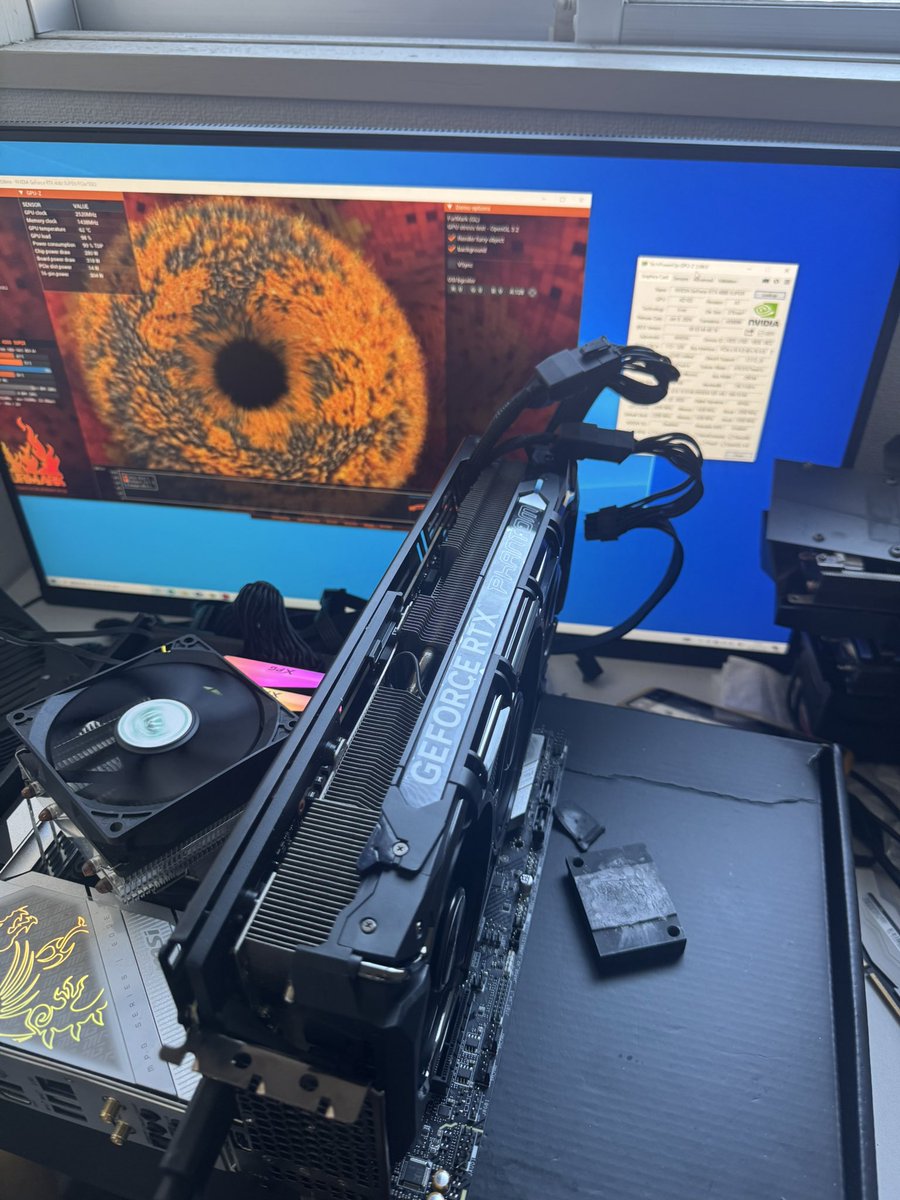RTX 4080 super 32GB を RTX 4090 用クーラーに改造 成功！