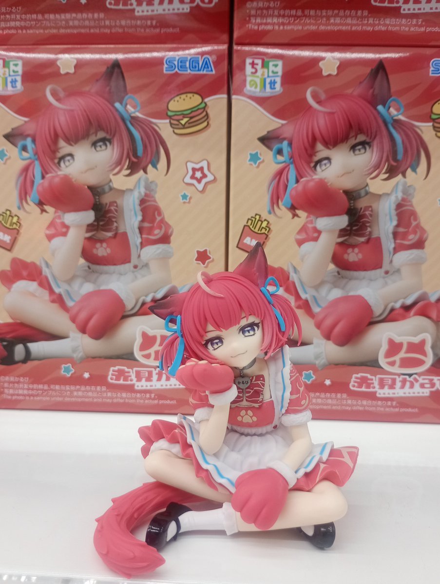 プライズ情報】 ちょこのせプレミアムフィギュア“赤見かるび” VTuber