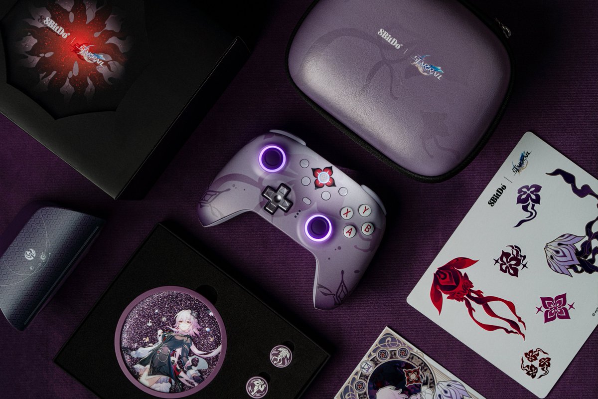 長夜月モデルの『崩壊：スターレイル』コラボコントローラー「8BitDo